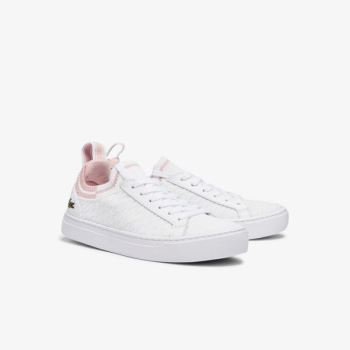 Lacoste La Piquée Textile Sneakers Dámské - Tenisky Bílé / Světle Růžové | CZ-hU5DAs